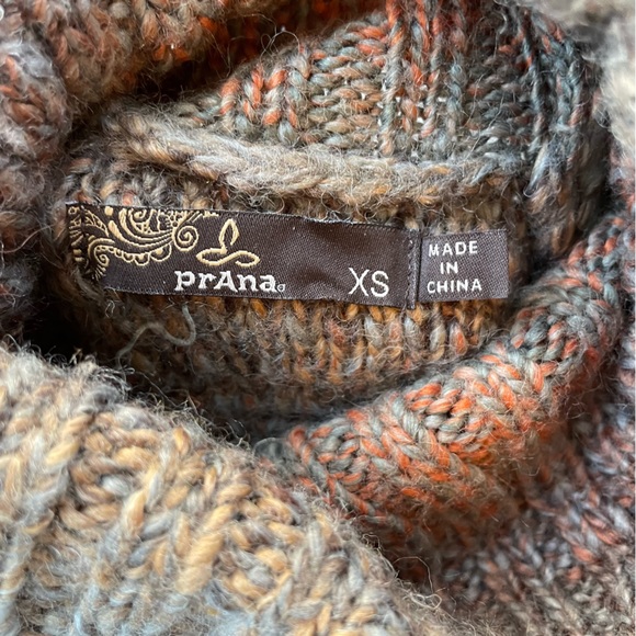 PrAna Autumn Rein oversized turtleneck tunic sweater | size XS - Picture 4 of 9